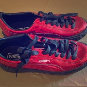 Metallic Red Pumas-9